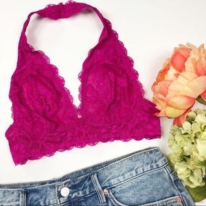Free People Galloon halter Bralette bra Brami